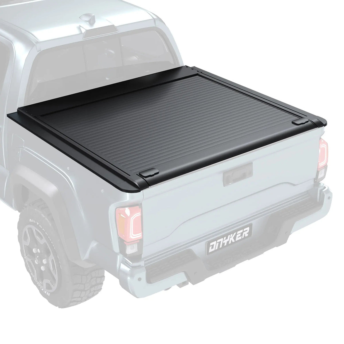 EROMMY Retractable Hard Truck Bed Tonneau Cover for 2016-2026 Toyota Tacoma 5 Ft(60'') with Double Key Lock & LED Light,Aluminum Matte Black