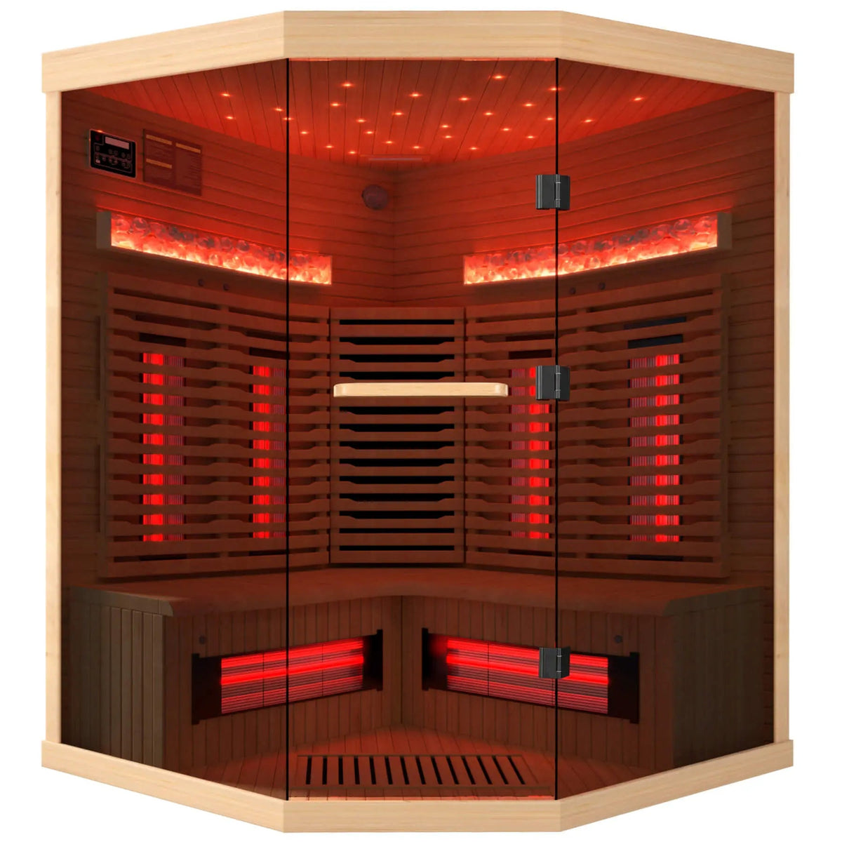 EROMMY Infrared Sauna 4 Person with Full Spectrum Heaters for Home or Gym