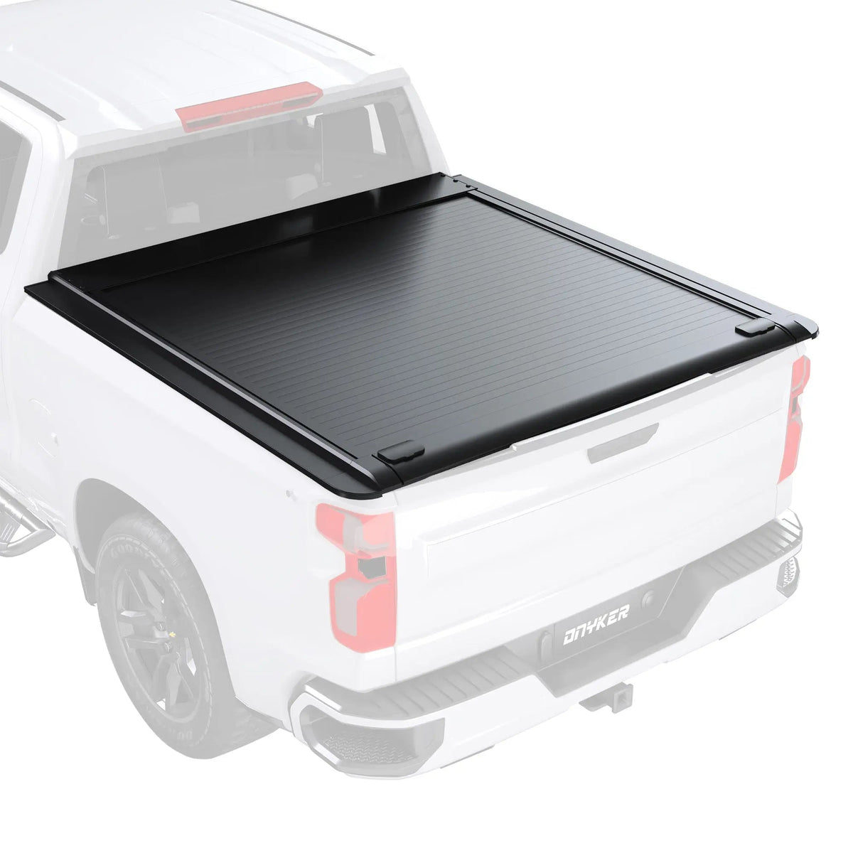 EROMMY Retractable Truck Bed Tonneau Cover for 2015-2026 Chevy Silverado/GMC Sierra 1500 (5'8" /69" Bed) Retractable Hard Truck Bed Cover with Key Lock & LED Light, Aluminum Matte Black