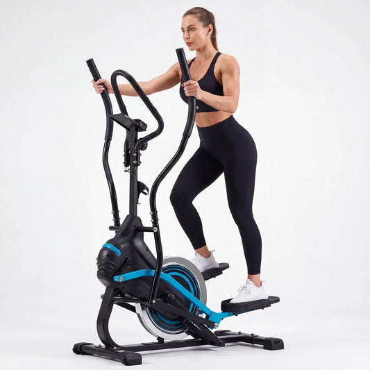 EROMMY 3-in-1 Elliptical Exercise Machine for Home, Cardio Climber & Stair Stepper with 16-Level Magnetic Resistance, 15.5” Stride, 300LB Capacity, Quiet Compact Trainer