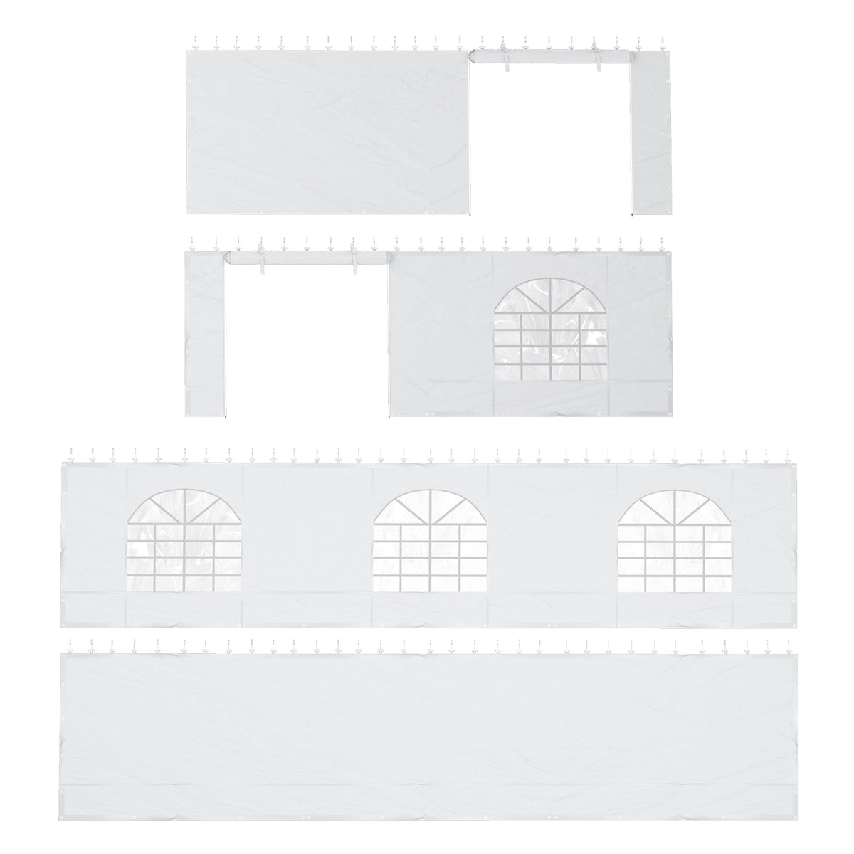 EROMMY 20x30ft 350G PVC Sidewalls (Please check with customer service before purchasing to confirm compatibility）
