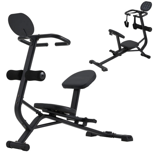 EROMMY Total Body Stretching Machine for Flexibility - Heavy Duty Steel Back and Hamstring Stretcher Safety Straps, and Adjustable Pedals - 350 Capacity