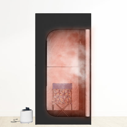 EROMMY Sauna Box,Inflatable Portable Steam Sauna for Home,Sauna Tent with 2.6L Steamer,9 Levels,70.8” x 35.4” x 31.5”