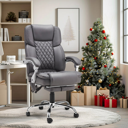 EROMMY Executive Office Chair, Ergonomic Big and Tall Massage & Heated Desk Chair (2 Pack, Gray)