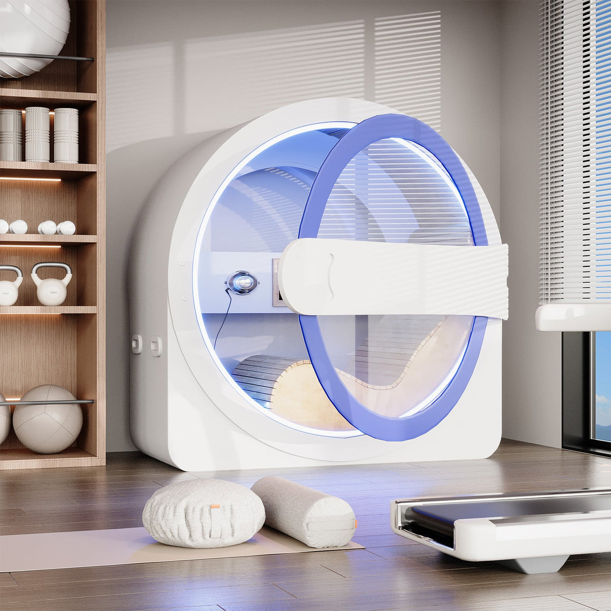 EROMMY Space-Capsule Infrared Sauna with Lounger & Dual-Wave Beauty Light|Pre-Order