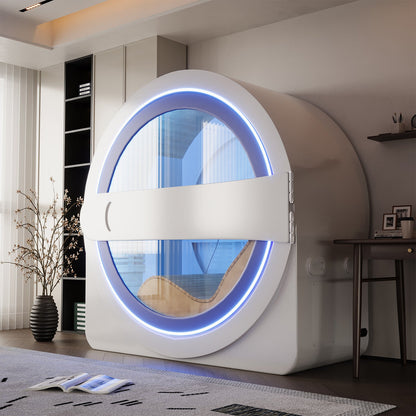 EROMMY Space-Capsule Infrared Sauna with Lounger & Dual-Wave Beauty Light|Pre-Order