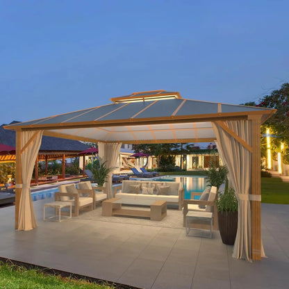 EROMMY 12’ X 14’ Garden Gazebo for Patio, Backyard and Lawn