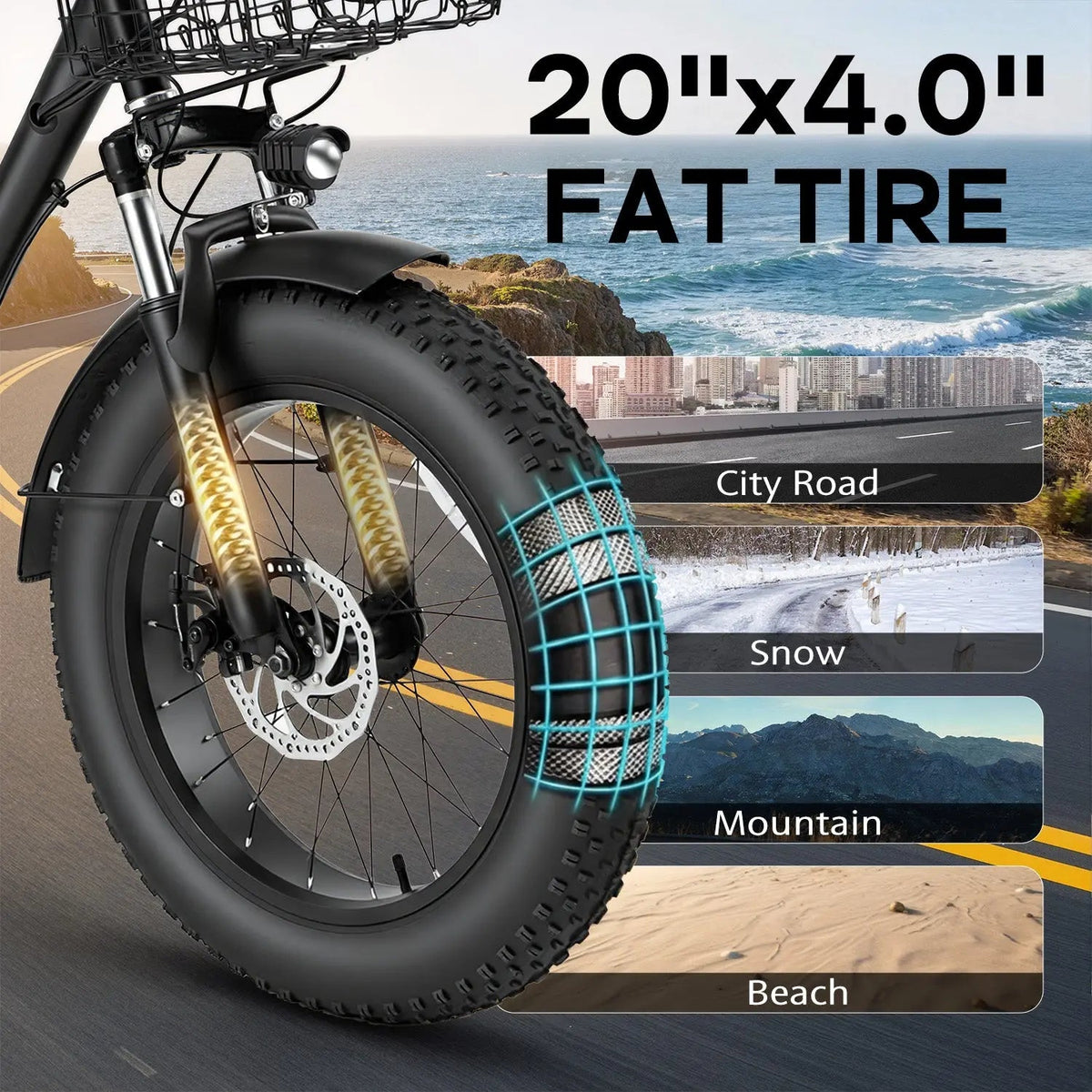 EROMMY Electric Trike for Adults,Peak 750W Brushless Motor, E-Trike with 20" x 4" Tires,LCD Display,Removable Battery, Charger,3-Wheel Electric Bicycle, Up to 70 Miles Range, 20 MPH+ Speed, Black