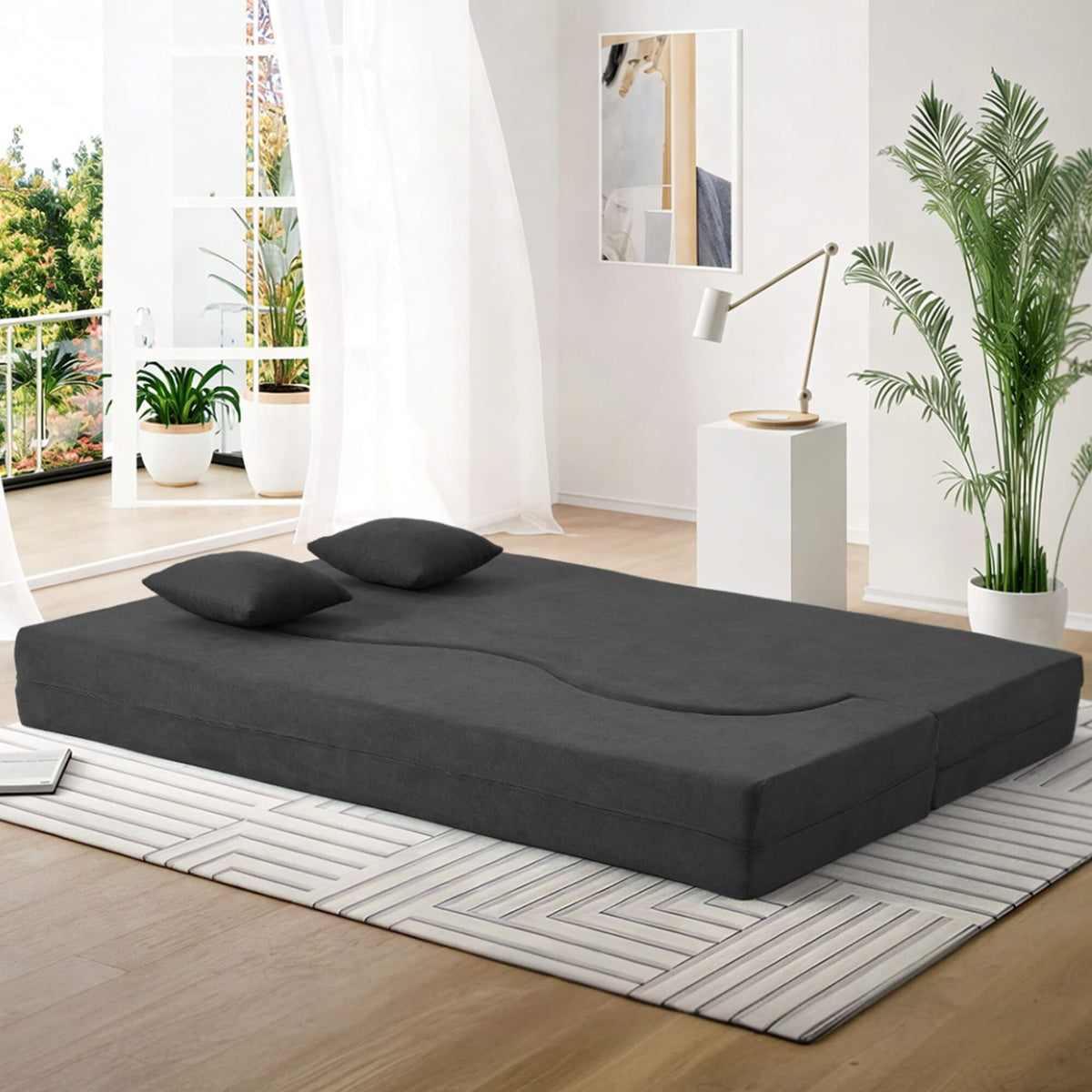 EROMMY Folding Sofa Bed, Floor Sofa Couch, Convertible Sofa Bed With High Density Foam, Foldable Floor Couch Bed