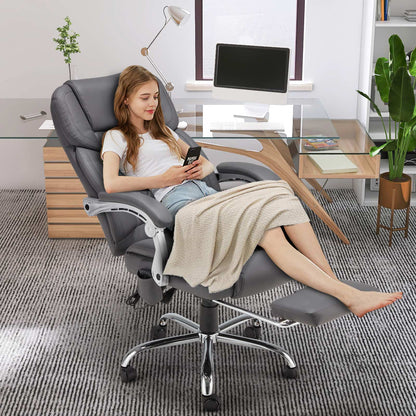 EROMMY Executive Office Chair, Ergonomic Big and Tall Massage & Heated Desk Chair (2 Pack, Gray)