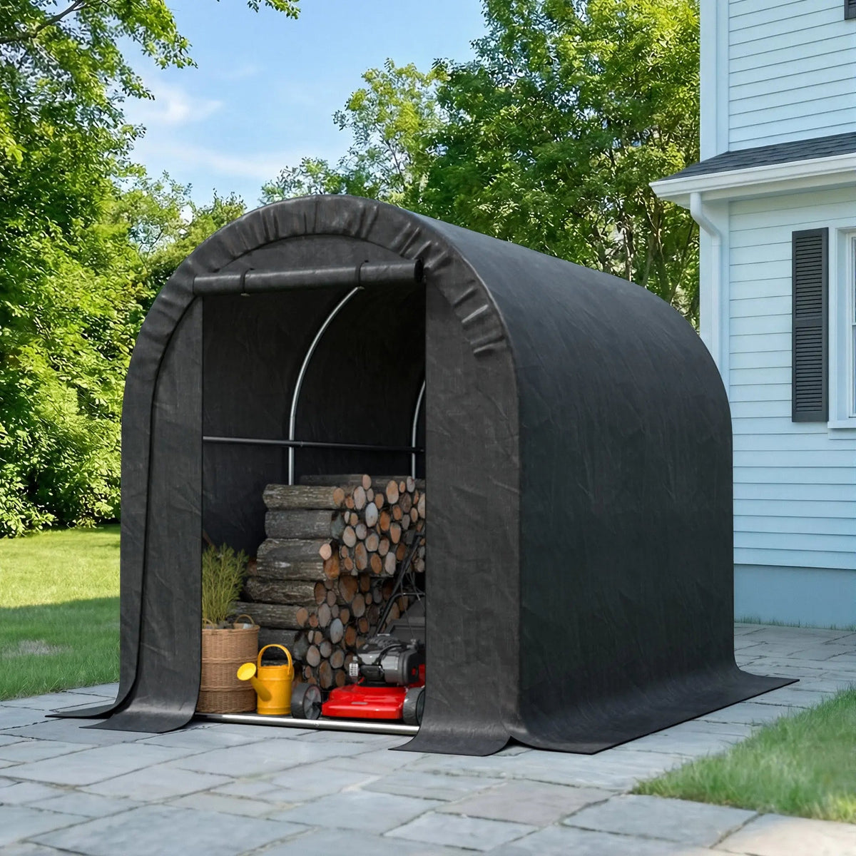 EROMMY 6.3 ft. W x 8 ft. D Portable Tool Shed , Storage Tent