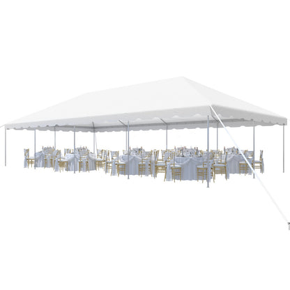 EROMMY 20x40 FT Outdoor Party Tent with expandable sidewall (sold separately), Heavy Duty Weekend Canopy with Carry Bags, 480GSM PVC Large Tent for Commercial Events, Parties, Weddings, White