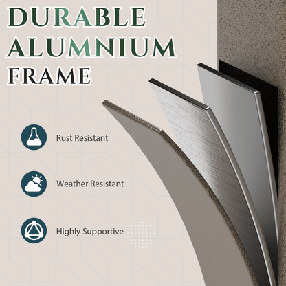 EROMMY 10 x 12FT Wall-Mounted Sunroom with Removable 3-Sided Doors & Aluminum Frame, All-Weather Sun Room with Galvanized Steel Roof, 6mm Thickened PC Screen