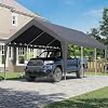 EROMMY 12x20 FT Heavy Duty Carport Canopy, Grey