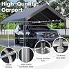 EROMMY 12x20 FT Heavy Duty Carport Canopy, Grey