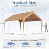 EROMMY 12x20 FT Heavy Duty Carport Canopy, Yellow