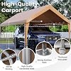 EROMMY 12x20 FT Heavy Duty Carport Canopy, Yellow