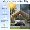 EROMMY 12x20 FT Heavy Duty Carport Canopy, Yellow