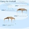 EROMMY 12x20 FT Heavy Duty Carport Canopy, Yellow