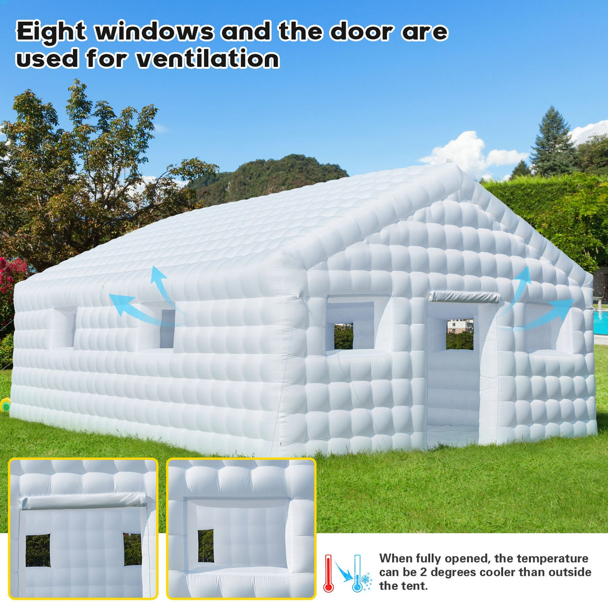 EROMMY 30x20x13 Inflatable Party Tent