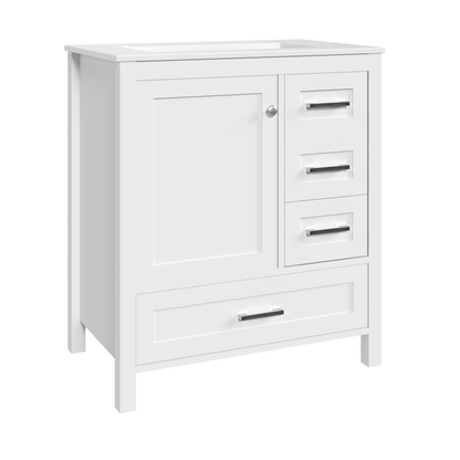 EROMMY 30" Single Bathroom Vanity With Ceramic Top