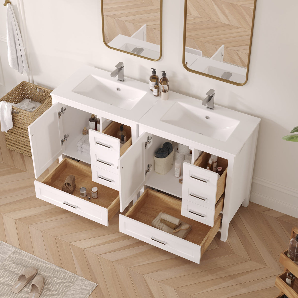 EROMMY 30" Single Bathroom Vanity With Ceramic Top