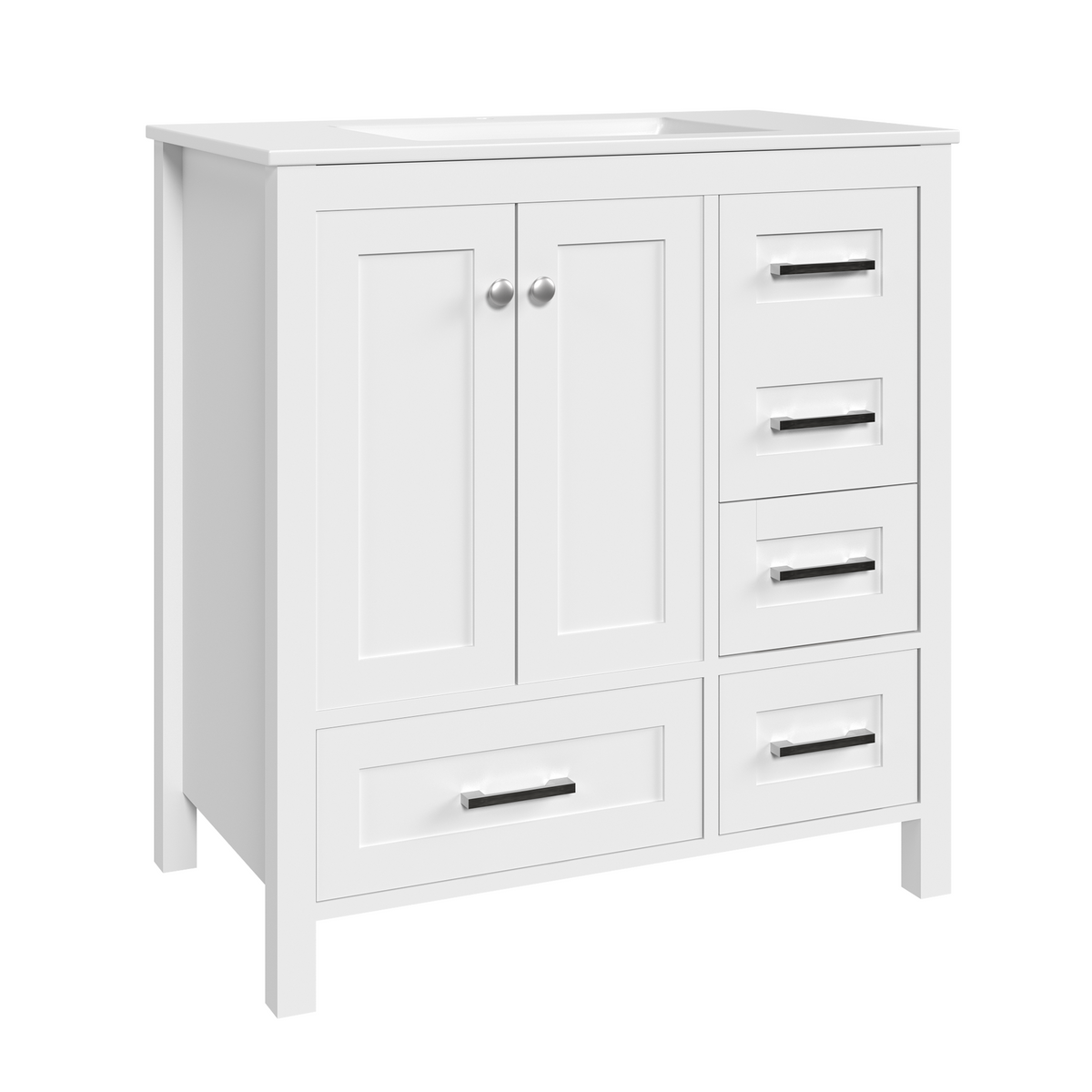 EROMMY 32" Single Bathroom Vanity With Ceramic Top