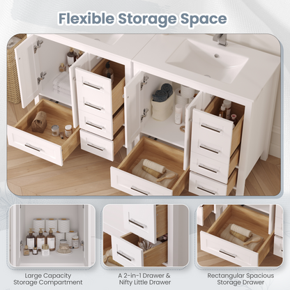 EROMMY 32" Single Bathroom Vanity With Ceramic Top