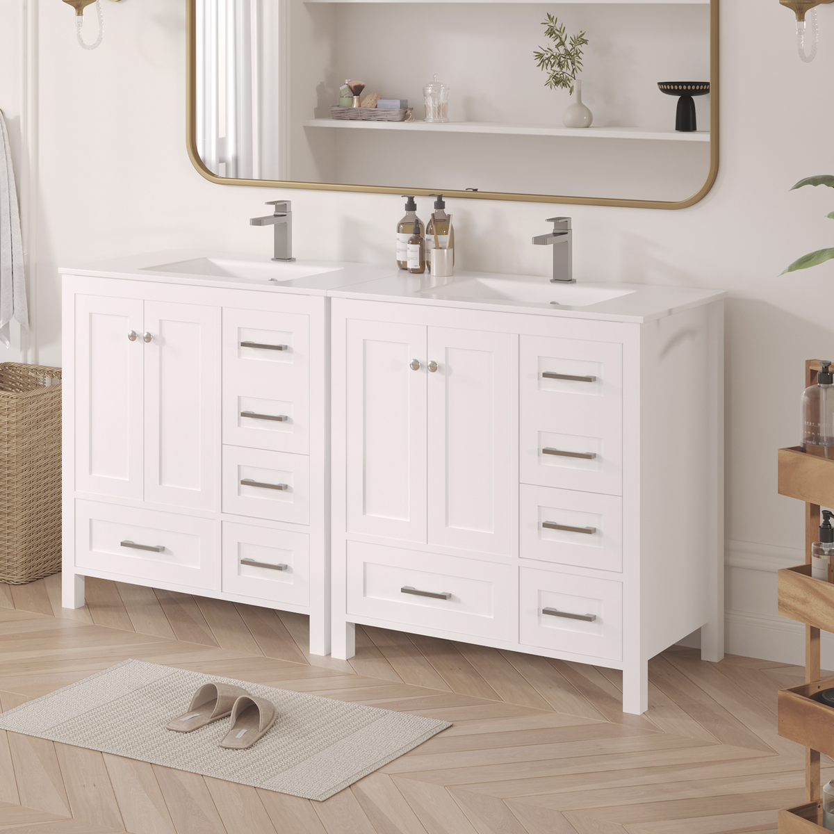 EROMMY 32" Single Bathroom Vanity With Ceramic Top