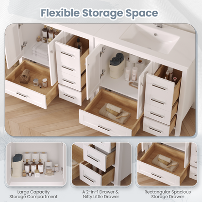 EROMMY 36" Single Bathroom Vanity With Ceramic Top