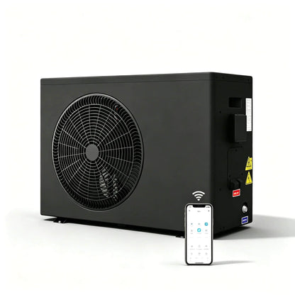 EROMMY 58000BTU DC Inverter Pool Heat Pump, Smart WiFi, Heating & Cooling, for Pools up to 18,000 Gallons, Up to 11.08 COP, 220V
