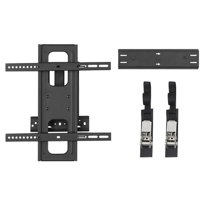 EROMMY Outdoor Gazebo TV Mount No Drill for Post, Full Motion Pergola TV Mount, Adjustable Weatherproof TV Bracket, Fits 27-65 Inch TVs, Holds 77 lbs